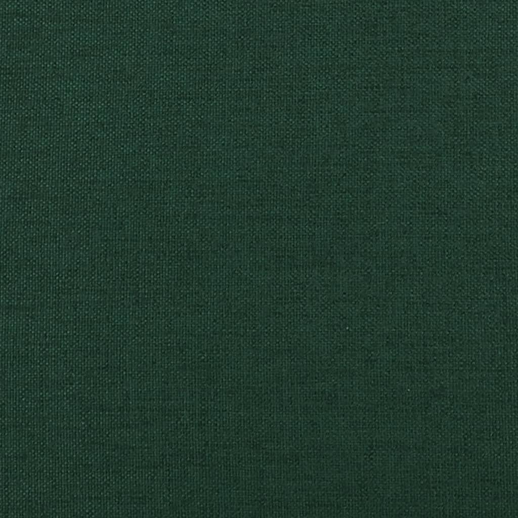 Poggiapiedi Verde Scuro 60x60x36 cm in Tessuto - homemem39
