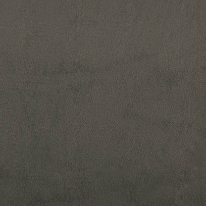 Poggiapiedi Grigio Scuro 60x60x36 cm in Velluto - homemem39
