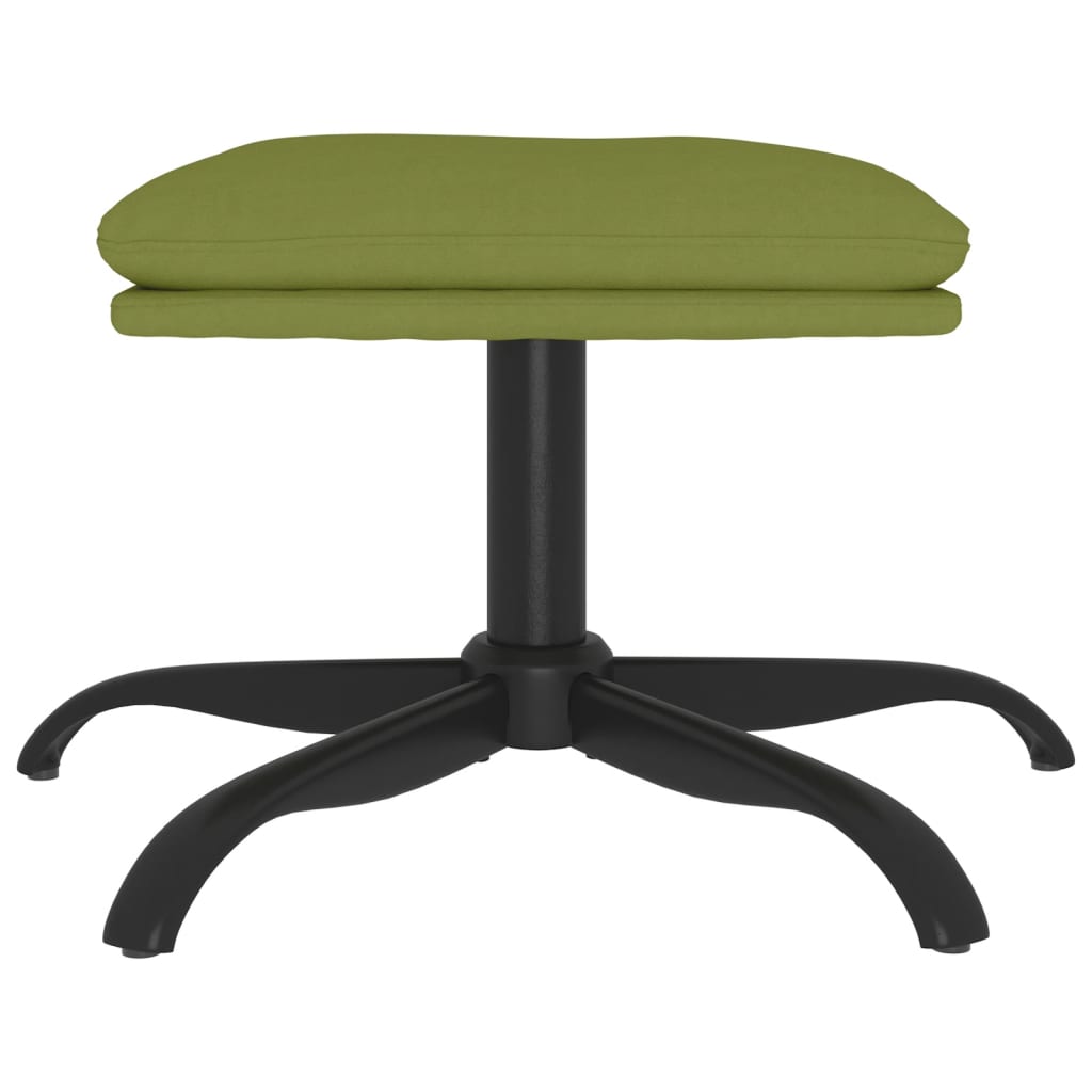 Poggiapiedi Verde Chiaro 60x60x36 cm in Velluto - homemem39