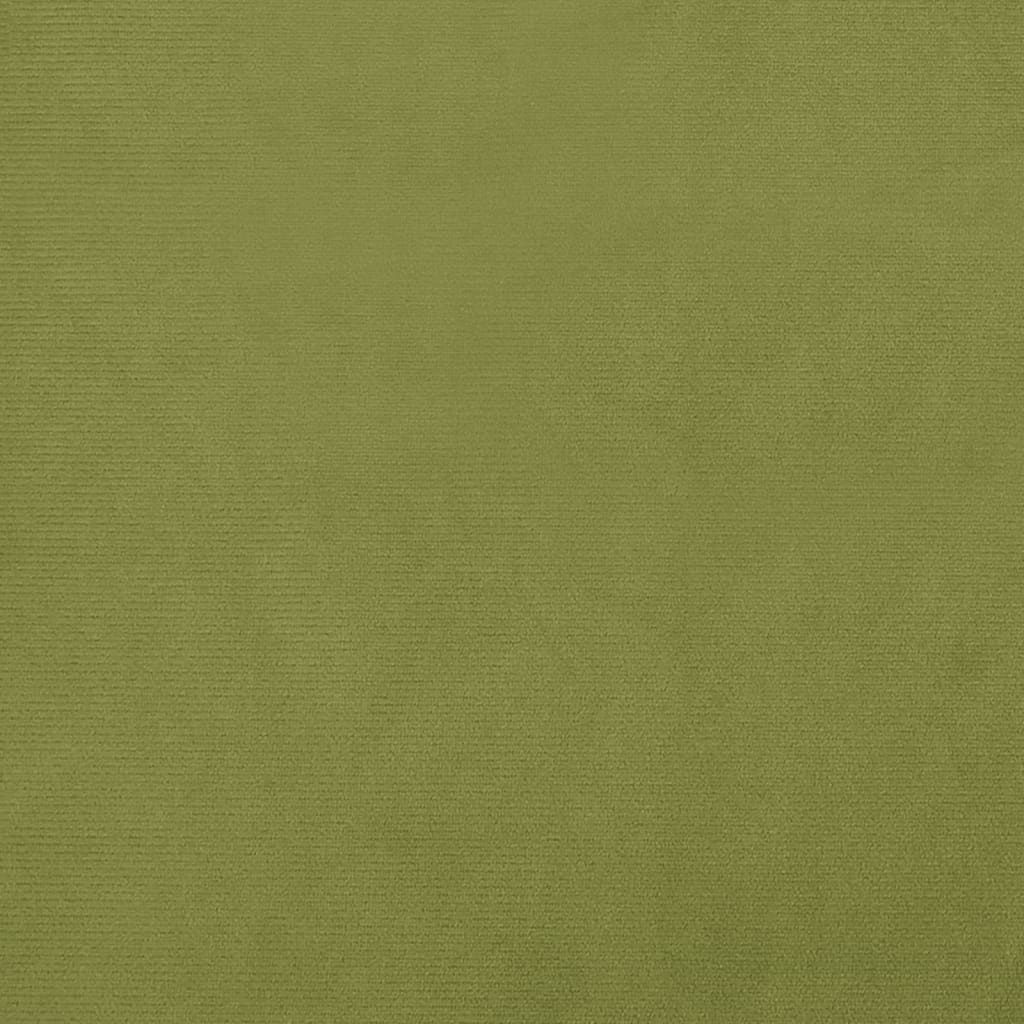 Poggiapiedi Verde Chiaro 60x60x36 cm in Velluto - homemem39