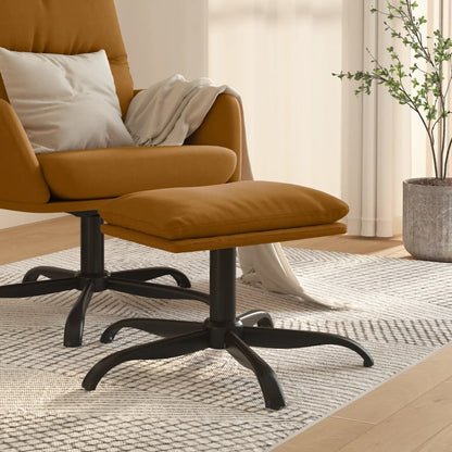 Poggiapiedi Marrone 60x60x36 cm in Velluto - homemem39