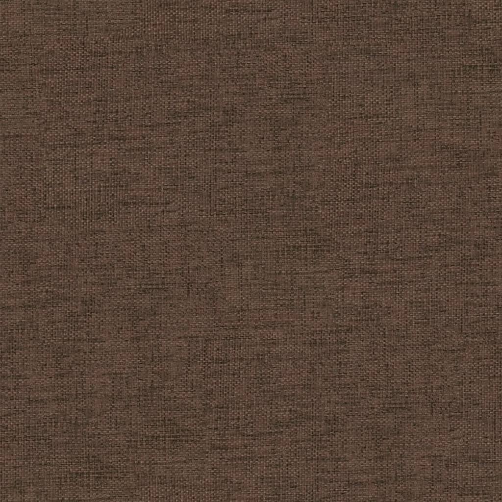 Poggiapiedi Marrone 60x60x36 cm in Tessuto e Similpelle - homemem39