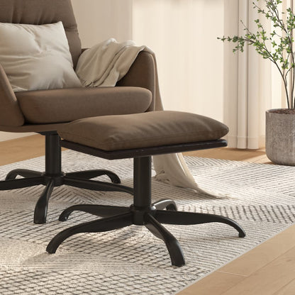Poggiapiedi Marrone 60x60x36 cm in Tessuto e Similpelle - homemem39