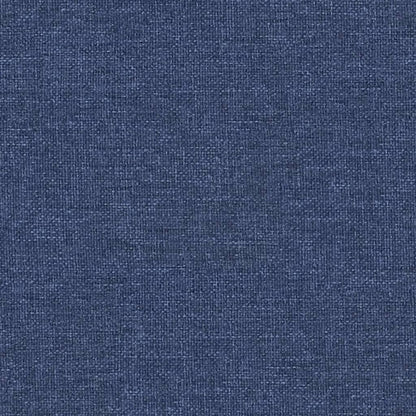 Poggiapiedi Blu 60x60x36 cm in Tessuto e Similpelle - homemem39