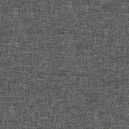 Poggiapiedi Grigio Chiaro 60x60x36 cm in Tessuto e Similpelle - homemem39