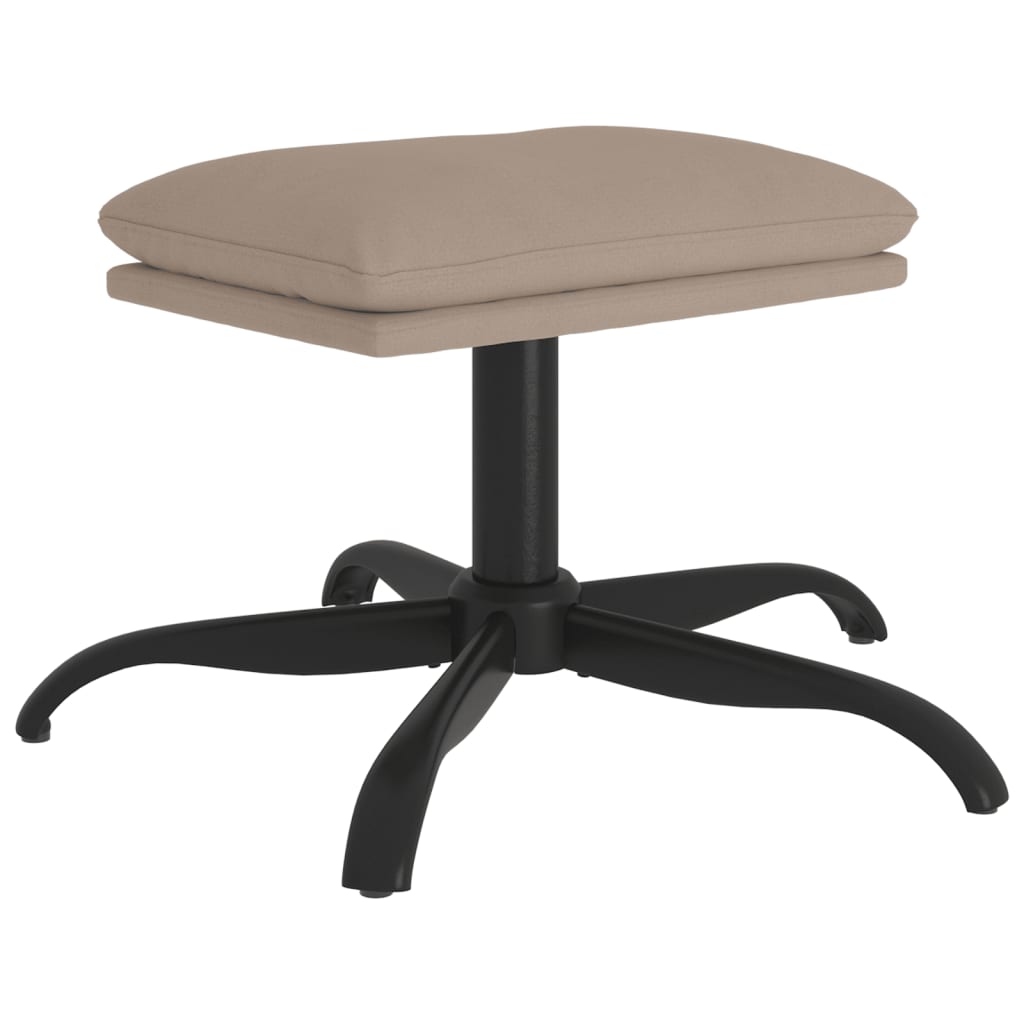 Sgabello Grigio Chiaro 60x60x36 cm in Microfibra - homemem39