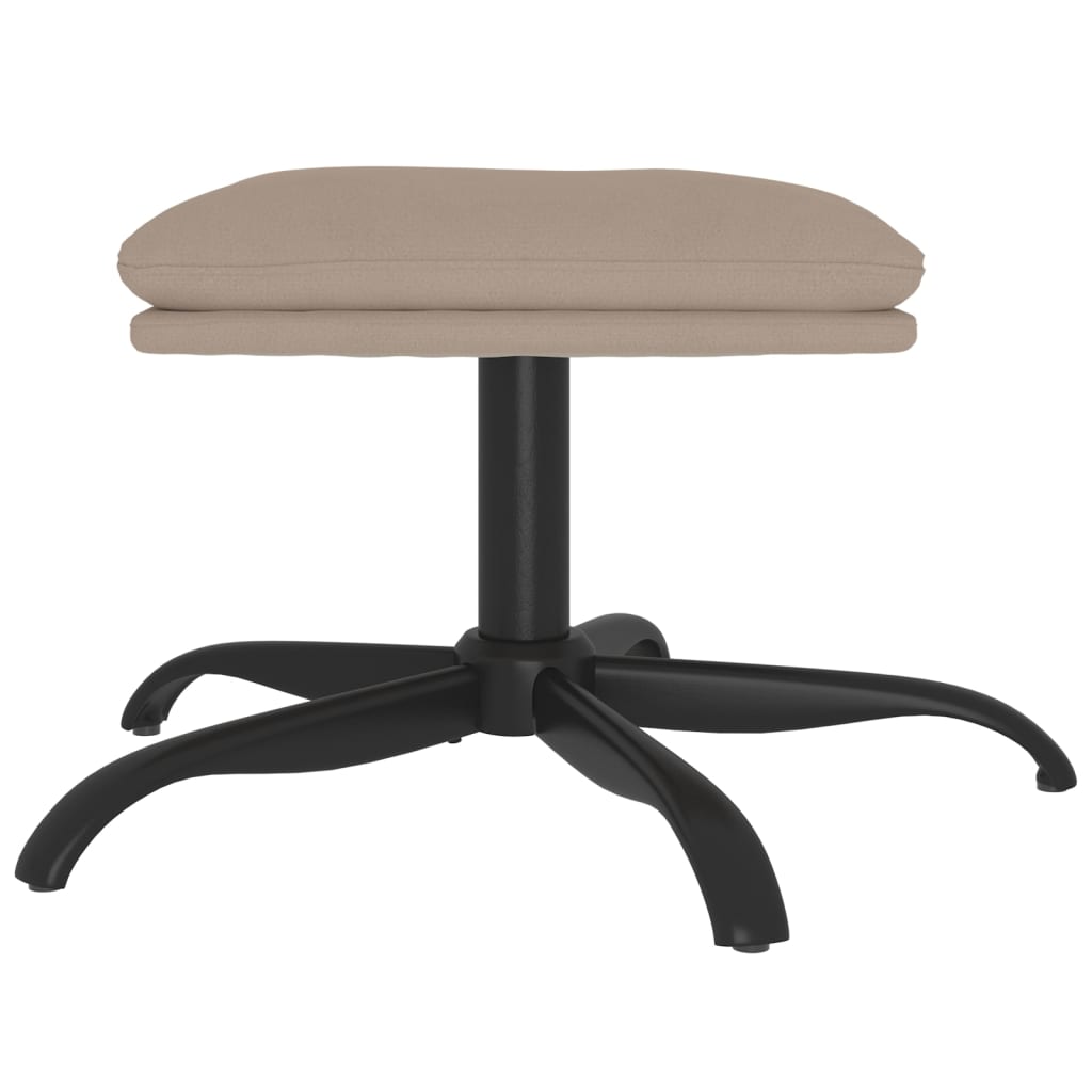 Sgabello Grigio Chiaro 60x60x36 cm in Microfibra - homemem39