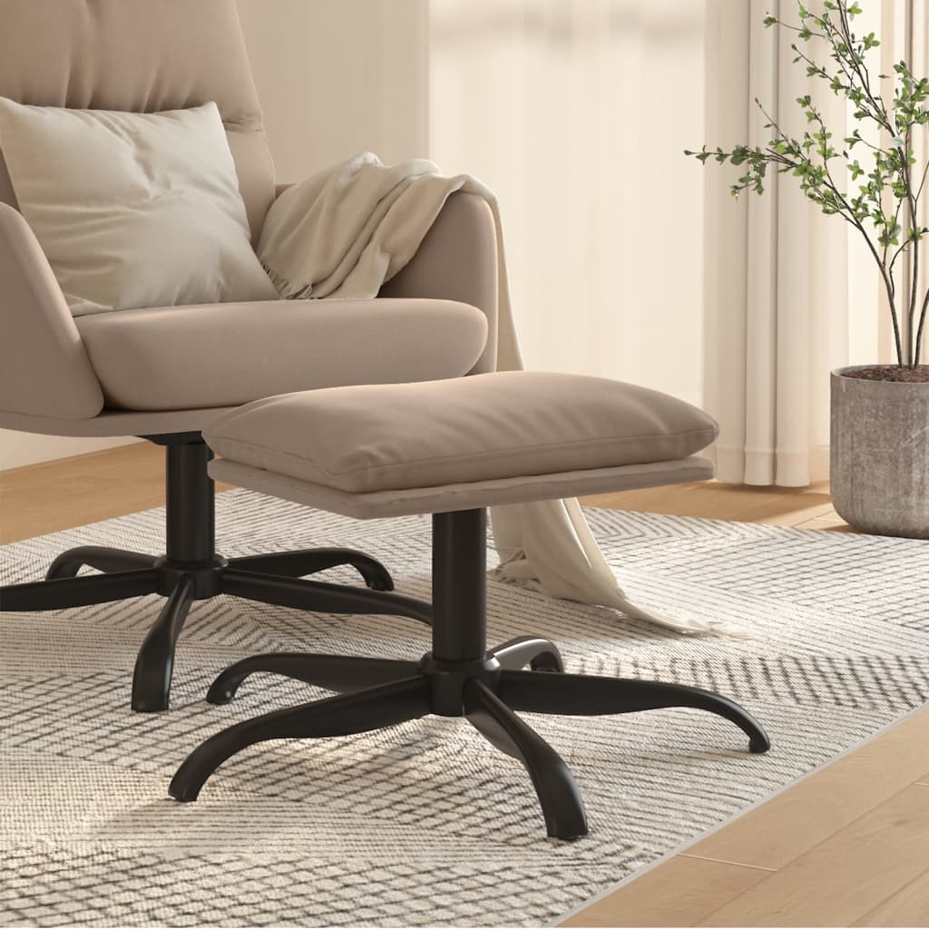 Sgabello Grigio Chiaro 60x60x36 cm in Microfibra - homemem39