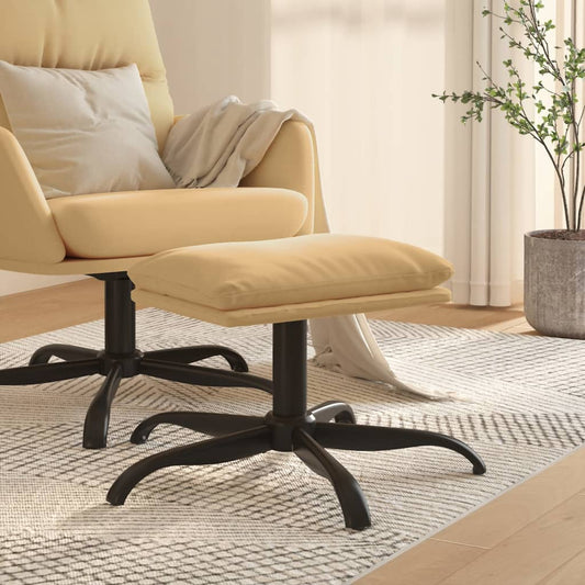Sgabello Crema 60x60x36 cm in Microfibra - homemem39