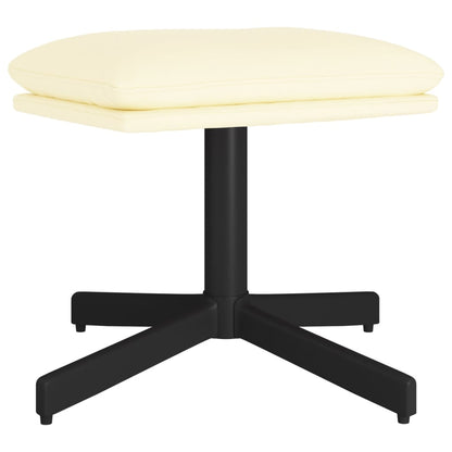 Poggiapiedi Crema 60x60x36 cm in Similpelle - homemem39