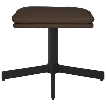 Poggiapiedi Marrone 60x60x36 cm in Similpelle - homemem39