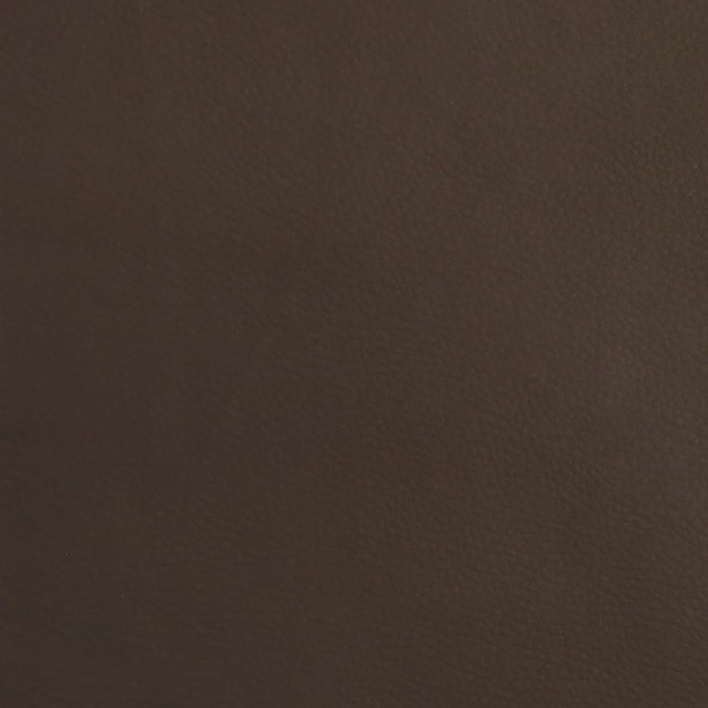 Poggiapiedi Marrone 60x60x36 cm in Similpelle - homemem39