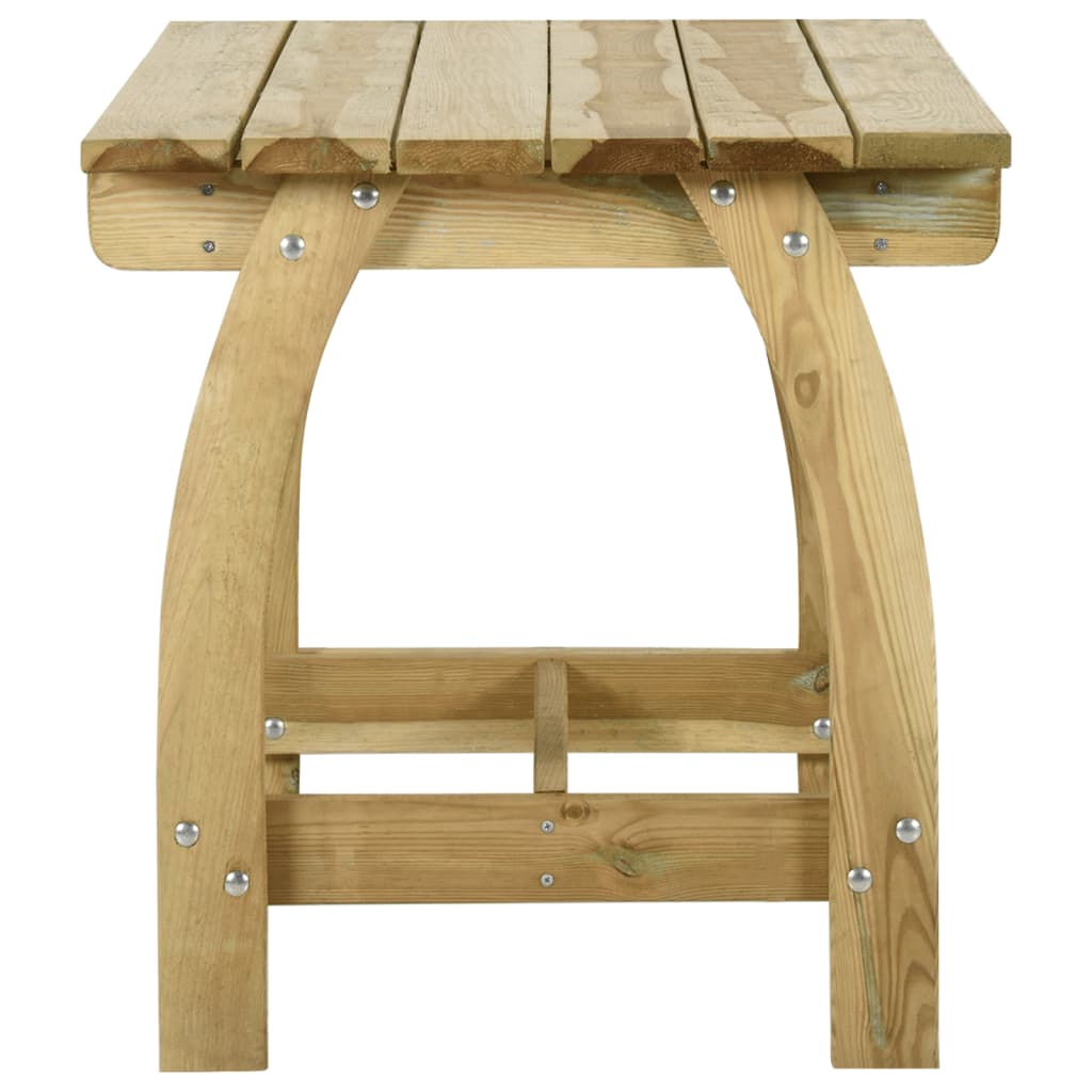 Tavolo da Giardino 110x74x75 cm in Legno di Pino Impregnato - homemem39