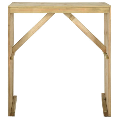 Tavolo da Bar 100x60x110 cm in Legno di Pino Impregnato - homemem39