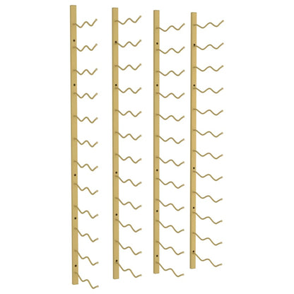 Portavini da Parete per 24 Bottiglie 2 pz Oro in Ferro