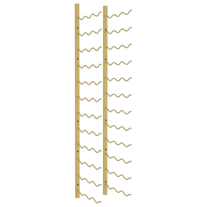 Portavini da Parete per 36 Bottiglie Oro in Ferro