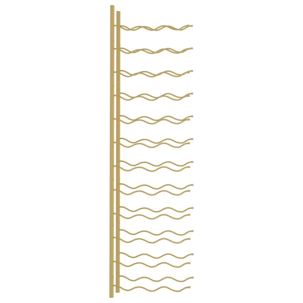 Portavini da Parete per 36 Bottiglie Oro in Ferro