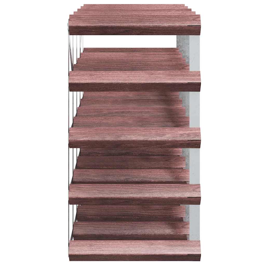 Portabottiglie per 20 Bottiglie Legno Massello di Pino Marrone