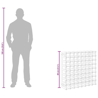 Portabottiglie per 72 Bottiglie Legno Massello di Pino Marrone