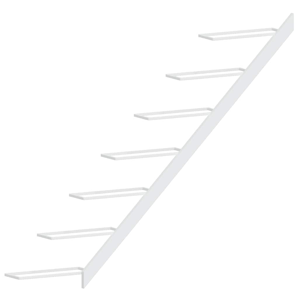 Portavini da Parete per 7 Bottiglie Metallo Bianco