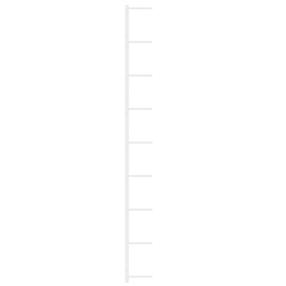 Portavini da Parete per 9 Bottiglie Bianco in Ferro