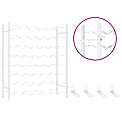 Portabottiglie per 48 Bottiglie Bianco in Metallo