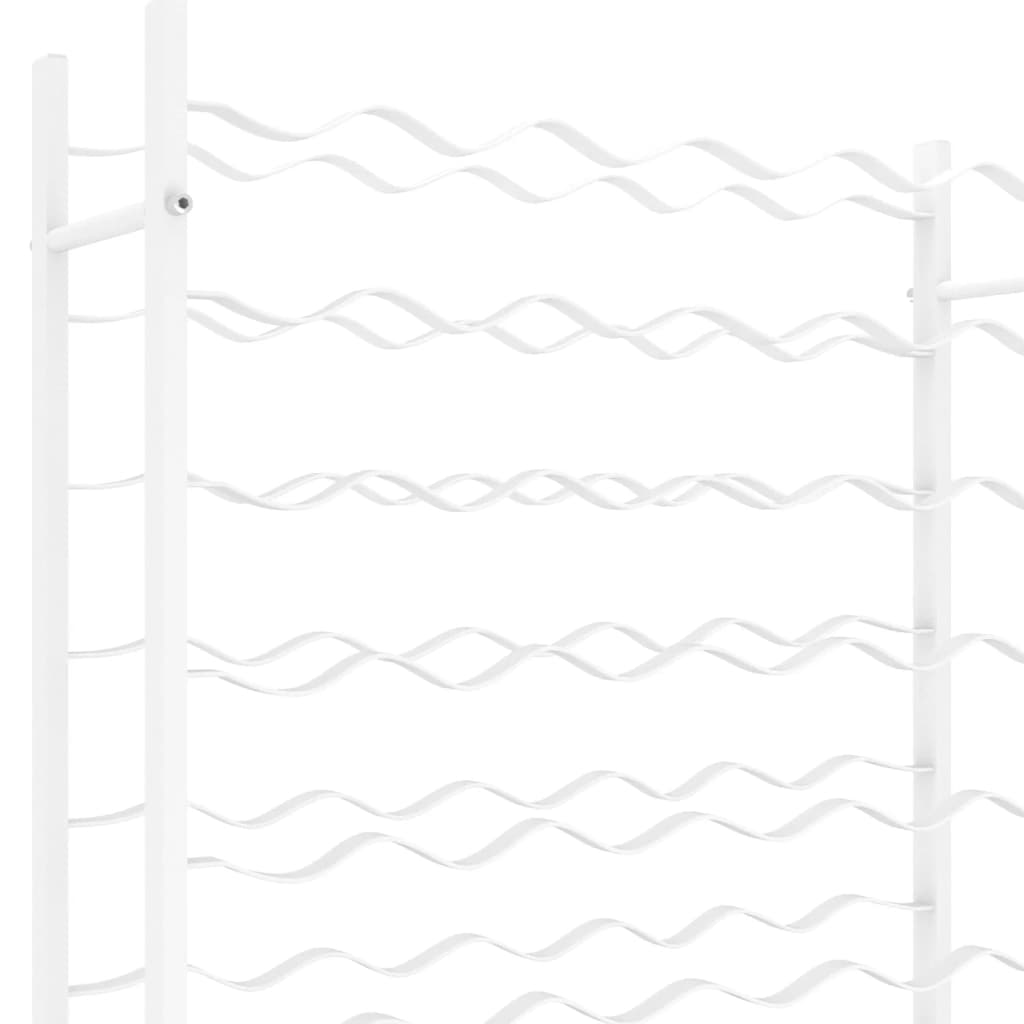 Portabottiglie per 48 Bottiglie Bianco in Metallo