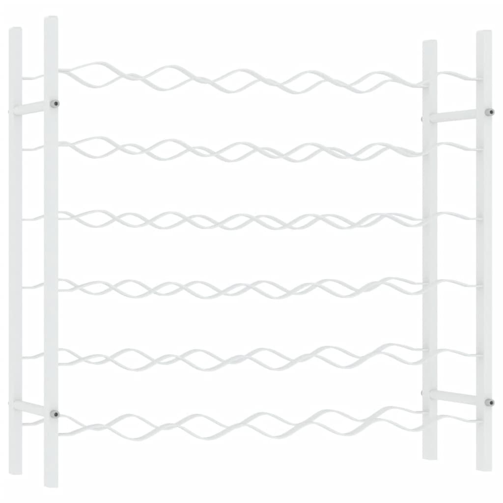 Portabottiglie per 36 Bottiglie Metallo Bianco