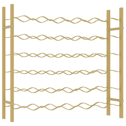 Portabottiglie per 36 Bottiglie Metallo Oro