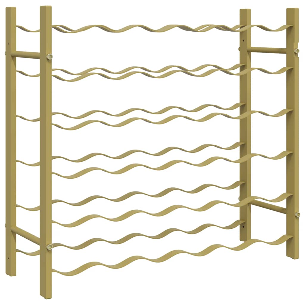 Portabottiglie per 36 Bottiglie Metallo Oro