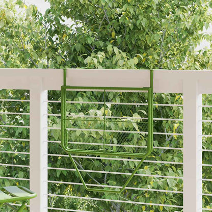 Tavolo da Balcone Verde 60x40 cm in Acciaio | homemem39