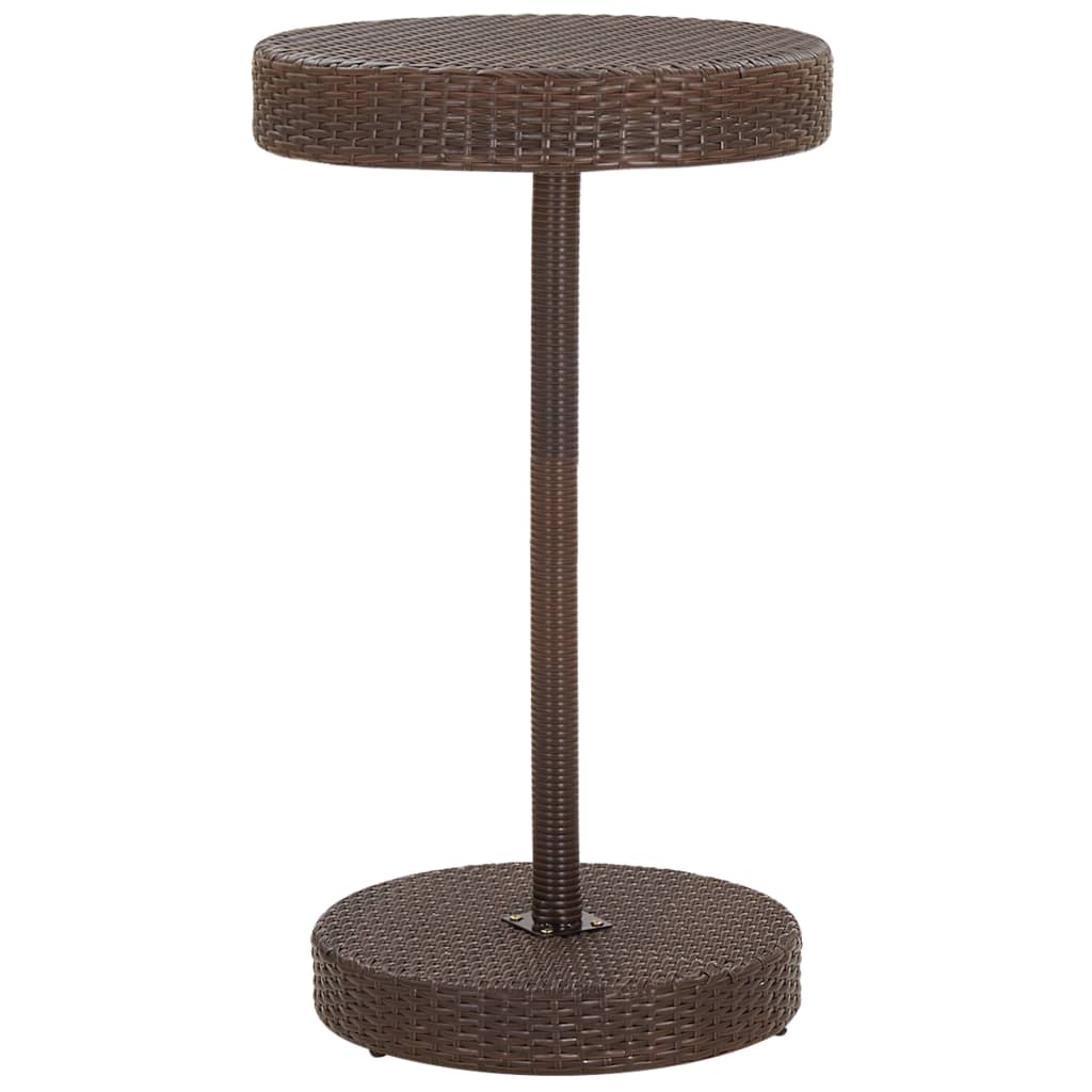 Set Bar da Giardino 3 pz con Cuscini Polyrattan Marrone - homemem39