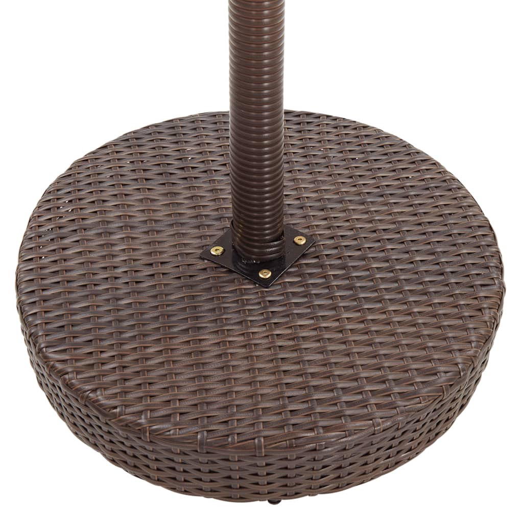 Set Bar da Giardino 3 pz con Cuscini Polyrattan Marrone - homemem39