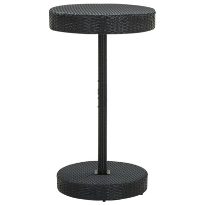 Set Bar da Giardino 3 pz con Cuscini Polyrattan Nero - homemem39
