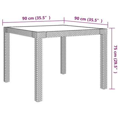 Set Mobili da Pranzo Giardino 5 pz con Cuscini Polyrattan Beige | homemem39