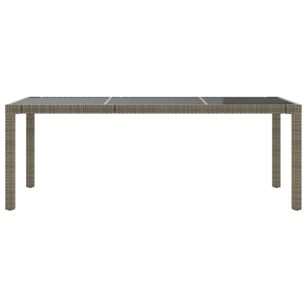 Set da Pranzo da Esterno 9 pz con Cuscini in Polyrattan Grigio | homemem39