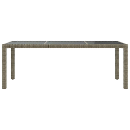 Set da Pranzo da Esterno 9 pz con Cuscini in Polyrattan Grigio | homemem39
