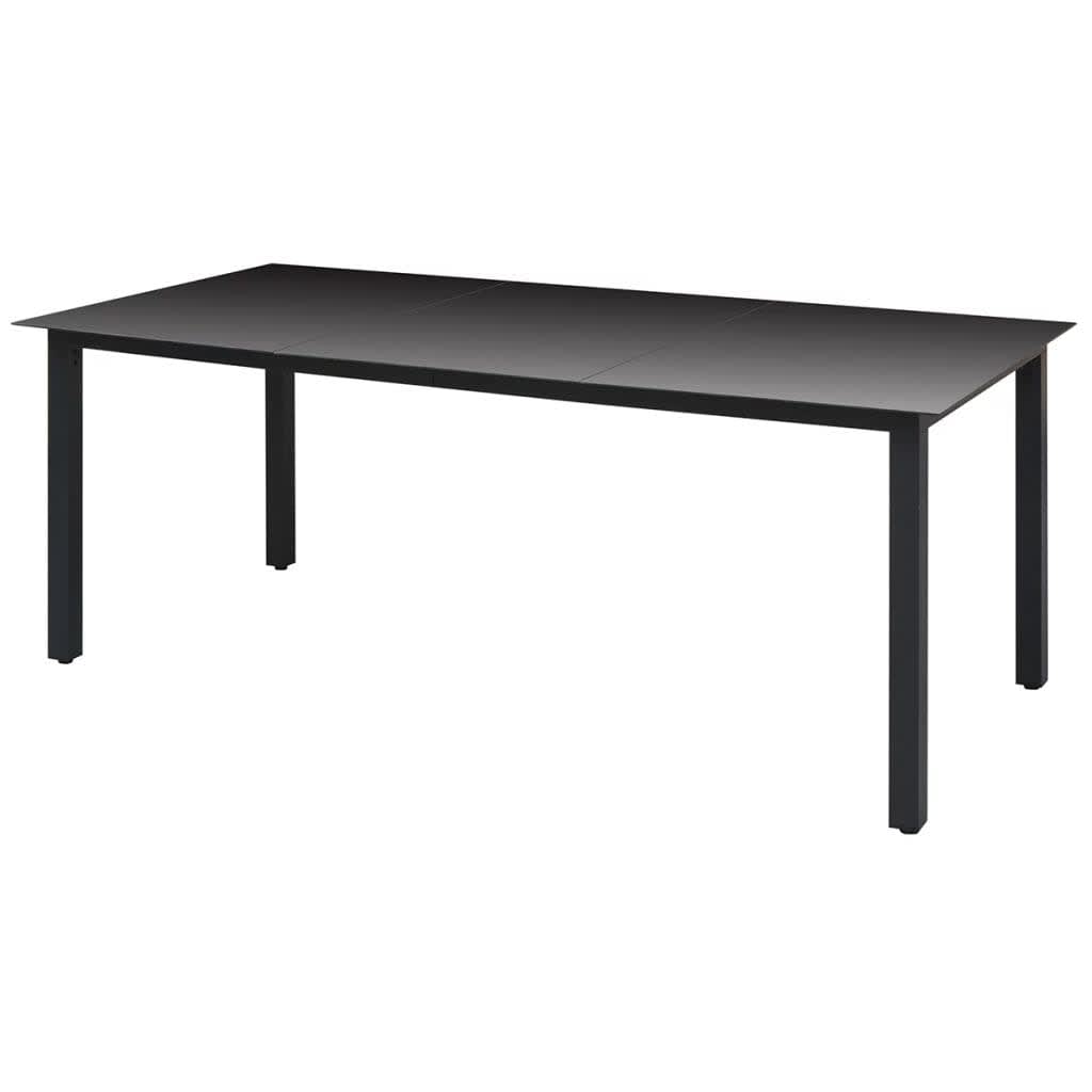 Set da Pranzo da Giardino 7 pz con Cuscini in Polyrattan Grigio | homemem39