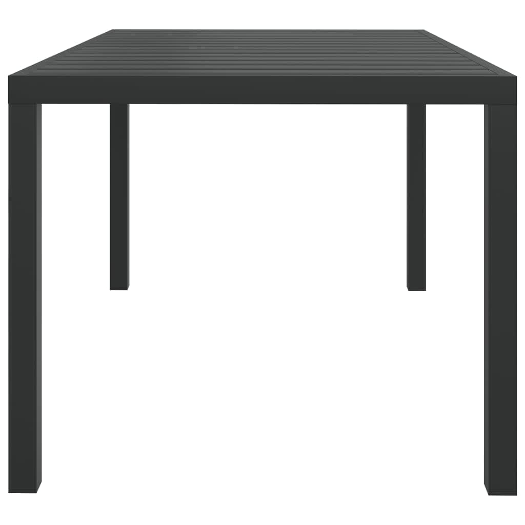 Set da Pranzo per Giardino 5 pz con Cuscini Polyrattan Nero | homemem39