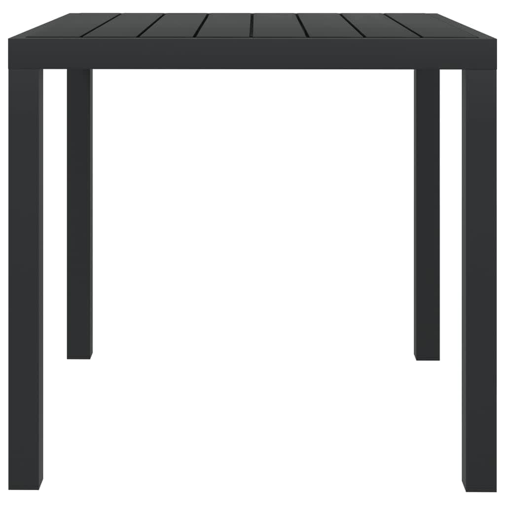 Set da Pranzo per Giardino 5 pz con Cuscini Polyrattan Nero | homemem39