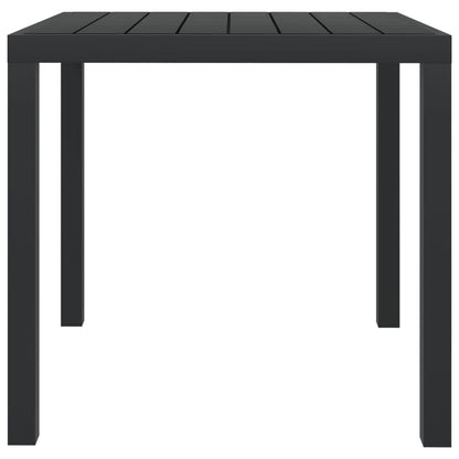 Set da Pranzo per Giardino 5 pz con Cuscini Polyrattan Nero | homemem39