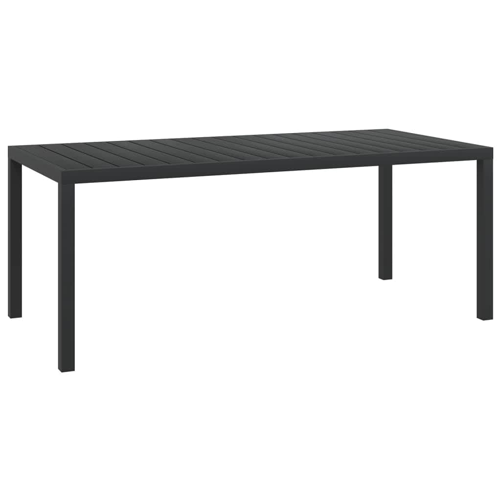 Set da Pranzo per Giardino 7 pz con Cuscini Polyrattan Grigio | homemem39