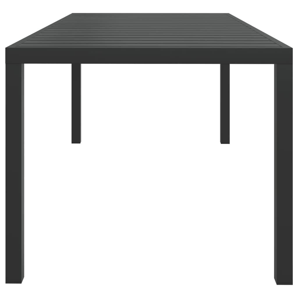 Set Pranzo da Giardino 9 pz con Cuscini in Polyrattan Grigio | homemem39