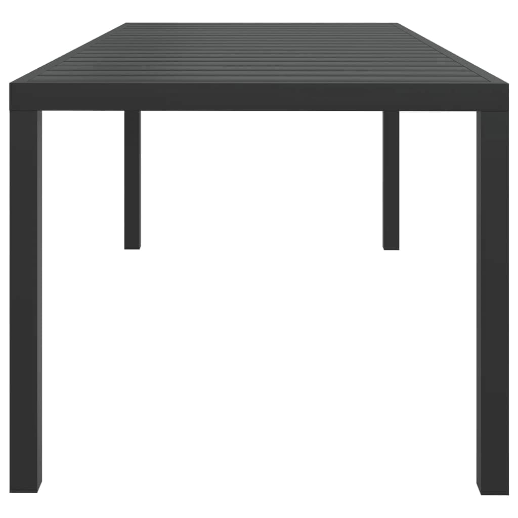 Set Pranzo da Giardino 9 pz con Cuscini in Polyrattan Grigio - homemem39