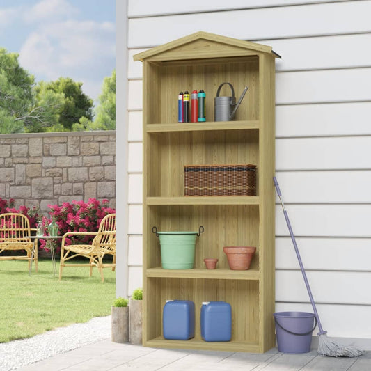 Capanno per Attrezzi da Giardino 87x33x222cm in Pino Impregnato - homemem39