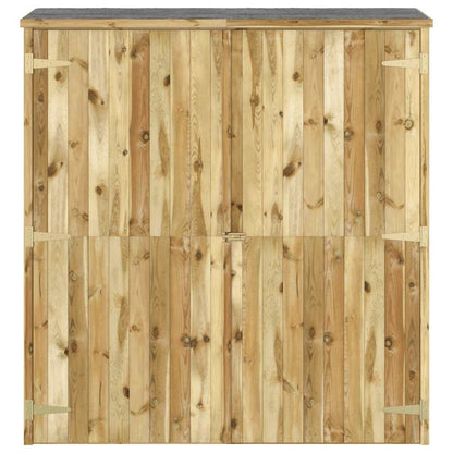 Rimessa Attrezzi Giardino 163x50x171 cm Massello di Pino - homemem39