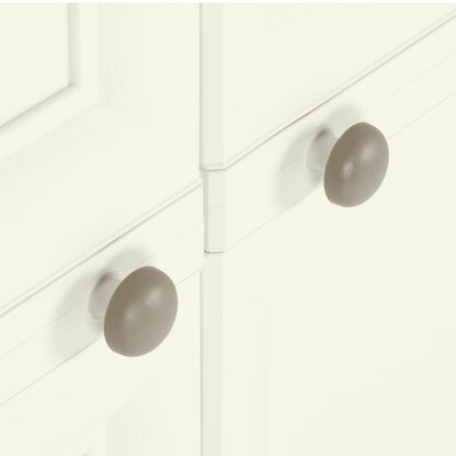 Armadietto in Plastica 79x43x125 cm Effetto Legno Vaniglia - homemem39
