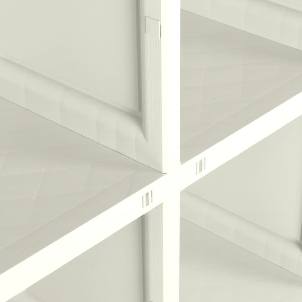 Armadietto in Plastica 79x43x125 cm Effetto Legno Vaniglia - homemem39