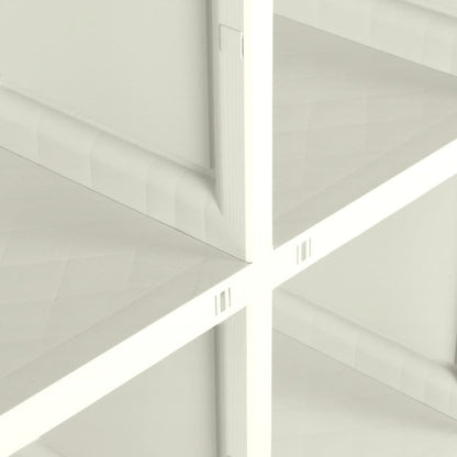 Armadietto in Plastica 79x43x125 cm Effetto Legno Vaniglia - homemem39