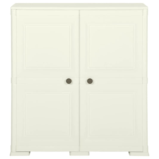 Armadietto in Plastica 79x43x85,5 cm Effetto Legno Vaniglia - homemem39